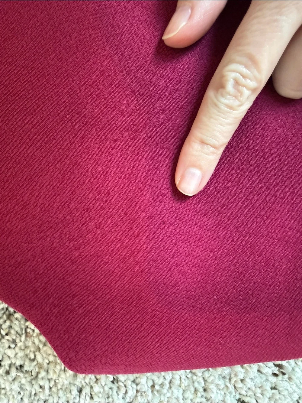 Draper James Raspberry V-Neck Ruffle Sleeve Dress - Picture 12 of 12